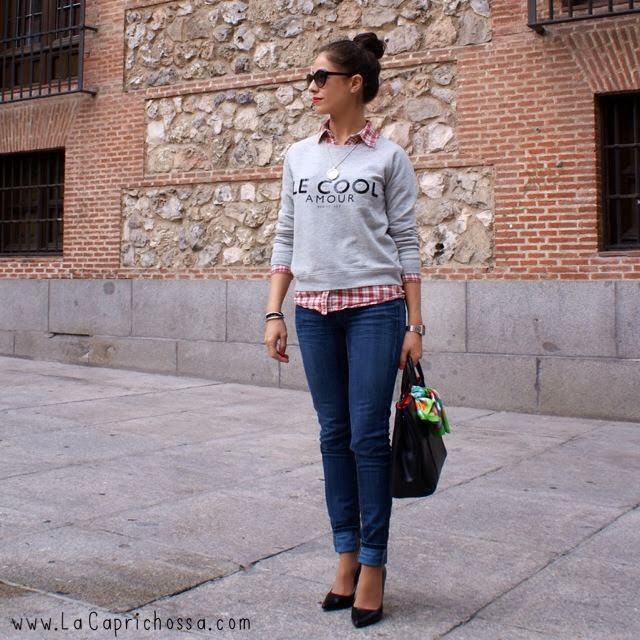 MANGO-SUDADERA LE COOL-TARTAN-JEANS-STILETTO-LACAPRICHOSSA-CRUCIANI-YANES YOUNG01