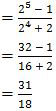 Tahap akhir penyelesaian soal eksponen Matematika Dasar SBMPTN 2016, masing-masing suku dikalikan 2^5/2