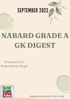 NABARD Grade A GK Digest : September 2023