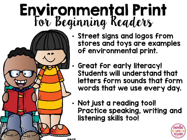 Use Environmental Print To Practice Literacy Skills Everyone