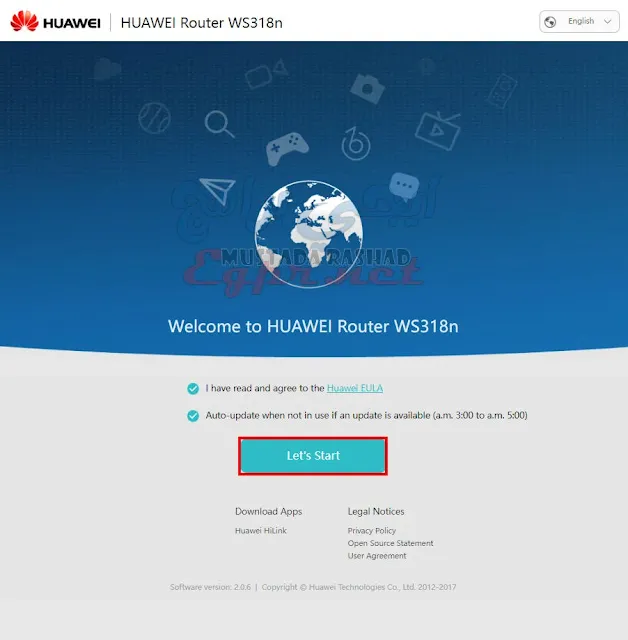 كيف يمكنني الدخول لإعدادات راوتر HUAWEI Router WS318n