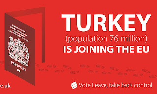 Turkey (population 76 million) is joining the EU. #LeaveLies #EU