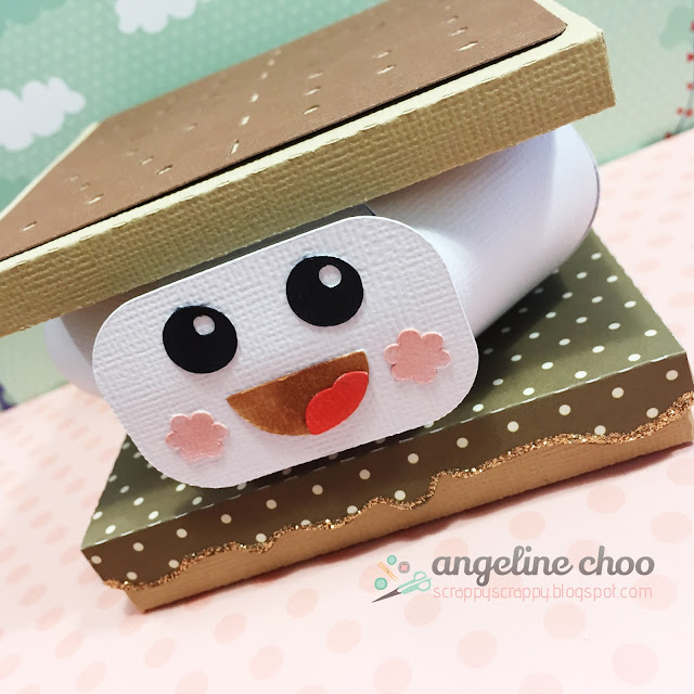 ScrappyScrappy: Smore Fun 3D gift card box  #svgattic #scrappyscrappy #giftbox #smore #svg #cutfile