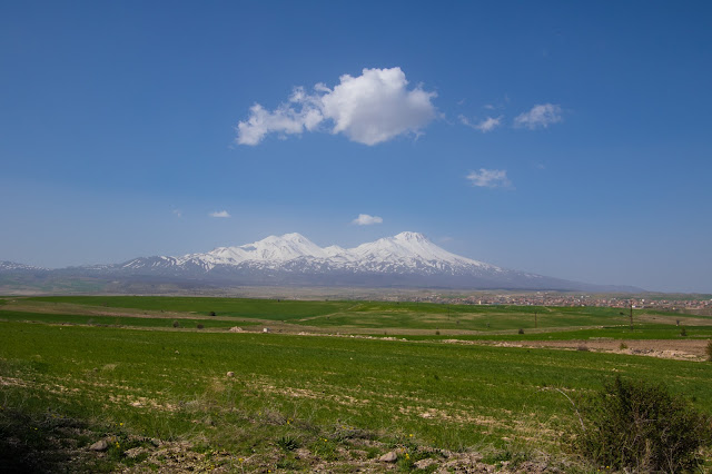 Strada verso l'Ihlara valley in Cappadocia