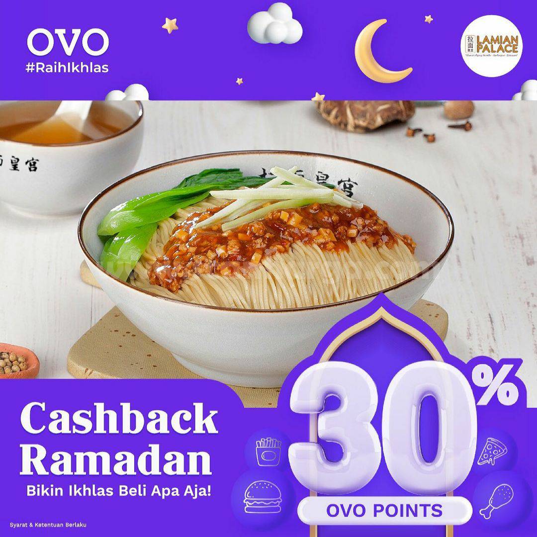 Lamian Palace Promo Ramadhan - Cashback 30% transaksi pakai OVO