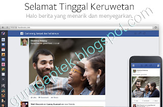 Tampilan facebook 2013