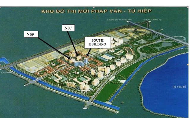 Phối cảnh tổng thể khu đô thị Pháp Vân - Tứ Hiệp