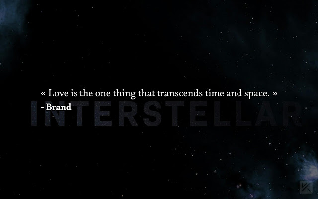 Dimensi Ruang-Waktu; Sains dan Keimanan Brand quote interstellar