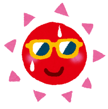 夏のイラスト サングラスの太陽 かわいいフリー素材集 いらすとや