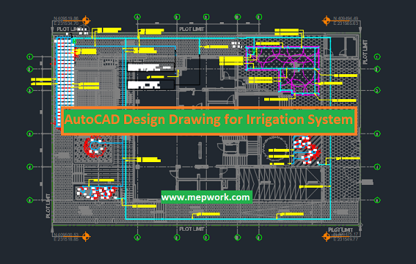 AutoCAD Design Drawing for Irrigation System