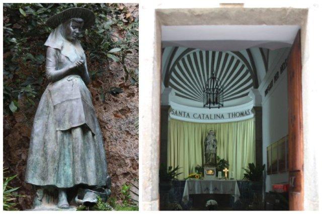 Escultura de Santa Calina - Casa natal de Santa Catalina en Valldemosa, Mallorca