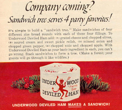 And then here is the Deviled Ham Spread label as it appears now, 