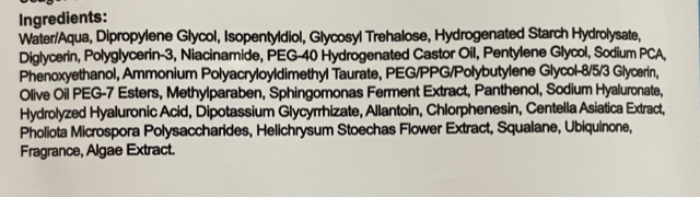 Dr. Morita Hyaluronic Acid Moisture Essence Facial Mask Ingredients