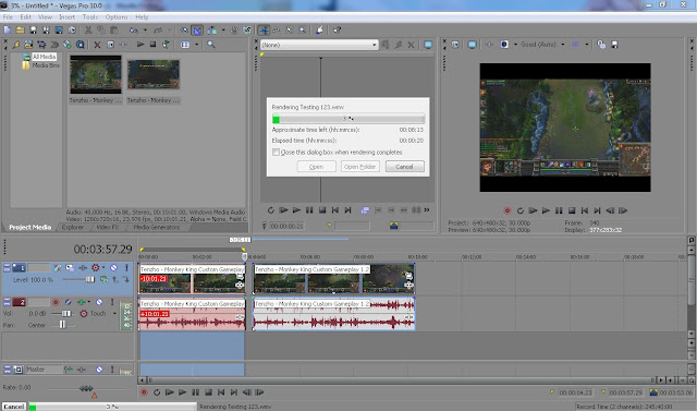 Sony Vegas Video editor is easy to render