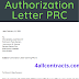 Authorization letter to claim PRC ID documents sample