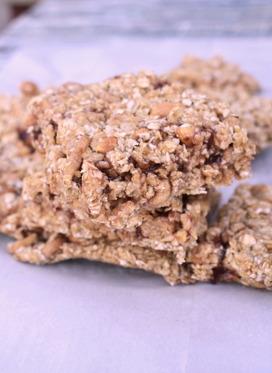 Peanut Butter and Jelly Granola Bars