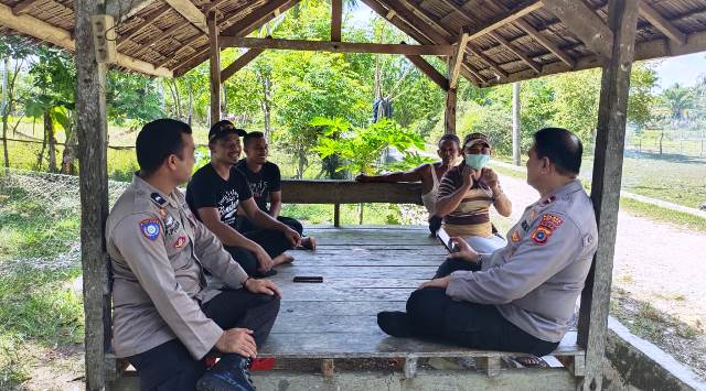 Duduk Bersama Warga, Kapolsek Peudawa Polres Aceh Timur Bicara Tentang Kamtibmas