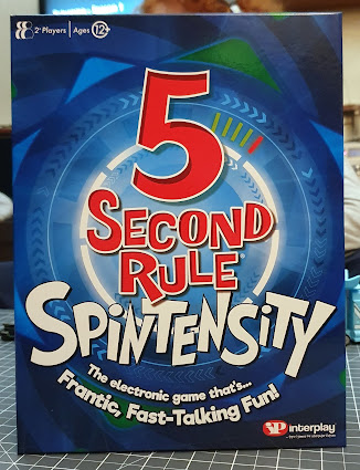 5 Second Rule Spintensity Game box front with large text