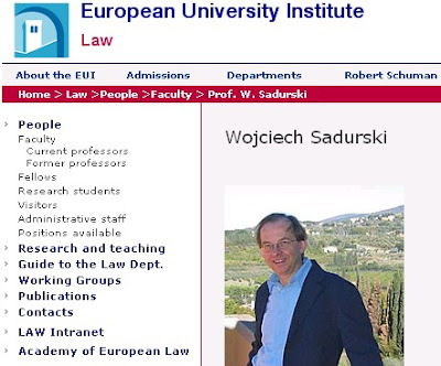 Wojciech Sadurski, Europejski Uniwersytet Europejski