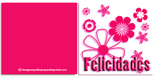 Felicitaciones para imprimir con flores