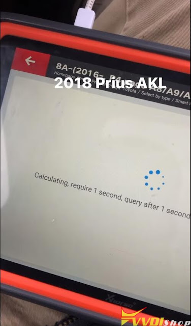 Program 2018 Prius All Keys Lost with VVDI Key Tool Plus 13
