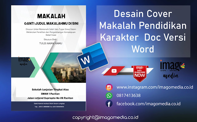 Desain Cover Makalah Pendidikan Karakter  Doc Versi Word