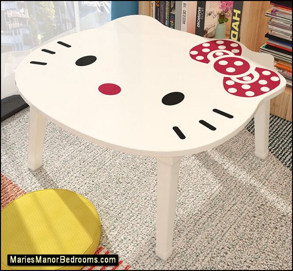 Hello Kitty Bed Desk Hello Kitty kids table Hello Kitty bedroom furniture kids rooms decor