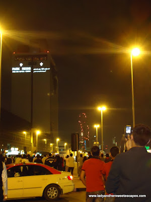 Watching Fireworks Burj Khalifa