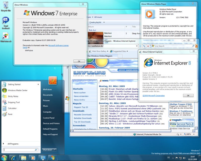 Windows 7 Build 6.1.7048