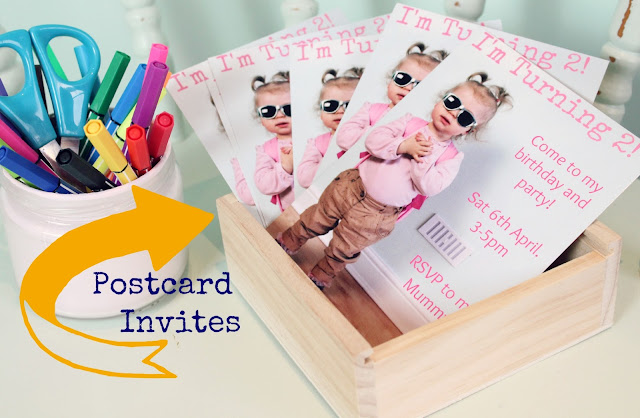 Postcard Invitations | Sprinkle of Glitter