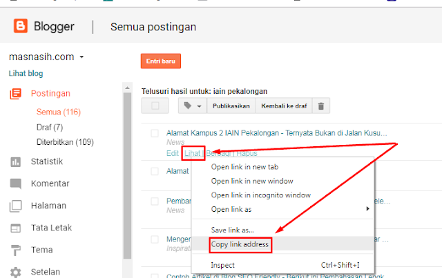 cara membuat url website 