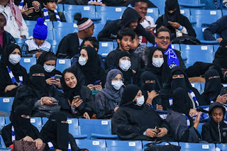  Photos: Saudi women attend football match for the first time ever