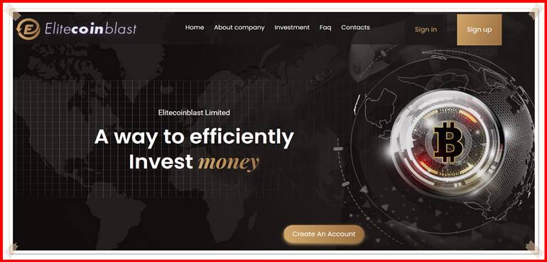 Мошеннический сайт elitecoinblast.com – Отзывы, развод, лохотрон? Мошенники