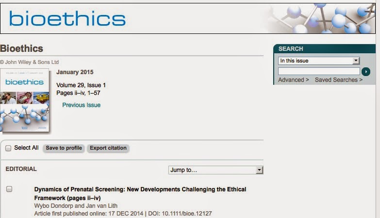 http://onlinelibrary.wiley.com/doi/10.1111/bioe.2015.29.issue-1/issuetoc