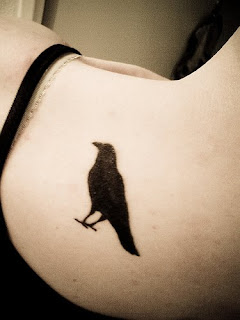 crow tattoo for female