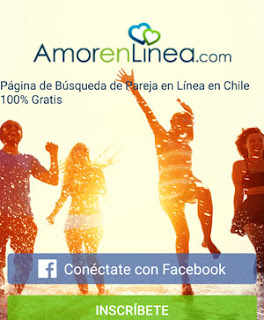 App Amor en linea: Iniciar sesion con Facebook