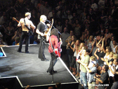 On the catwalk; Downstage Thrust Tour 2007