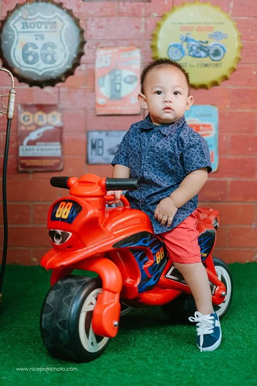 The Concept Room motor bike set-up