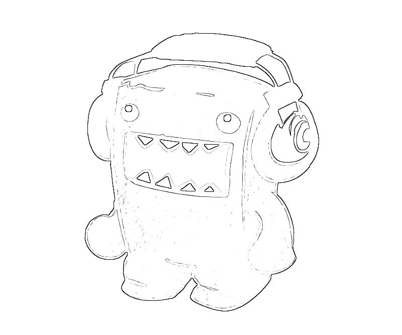 Printable Pro-Putt Domo Domo Dj Coloring Pages title=