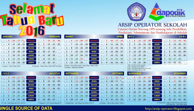 Download Aplikasi Kalender Dapodik Terbaru Yang Telah Di 