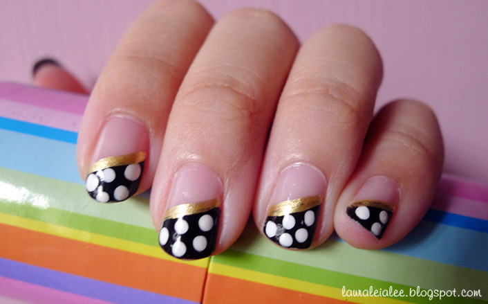 Summer nail art designs tutorial: polka dot pastels - YouTube