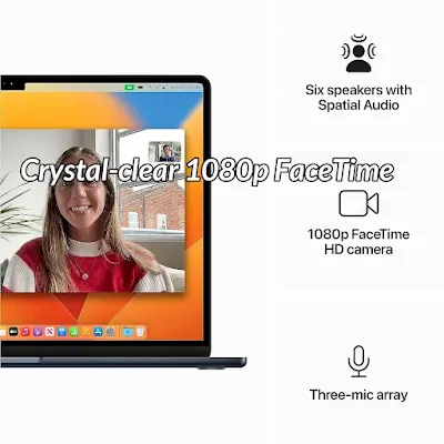 Crystal-clear 1080p FaceTime HD Camera.