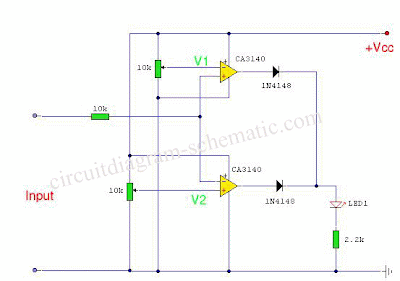 CA3140 Simple Voltage Comparator