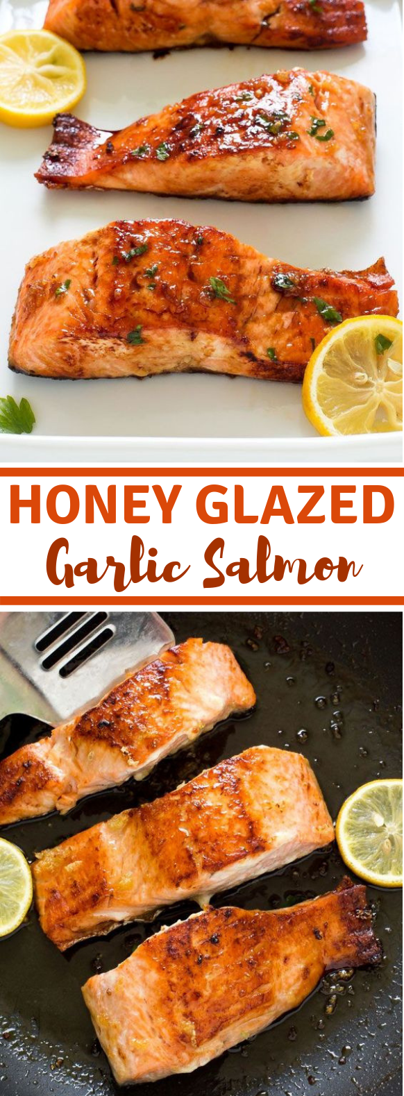 HONEY GARLIC SALMON #Fish #Dinner