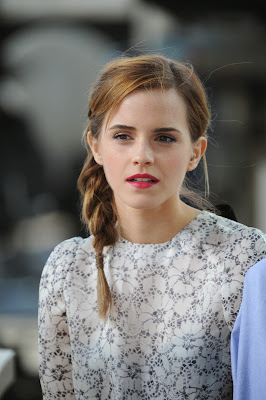 Emma Watson braided hairstyle