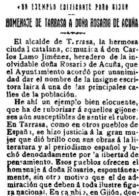 Fragmento del artículo publicado en la edición de El Motín de 29-3-1924