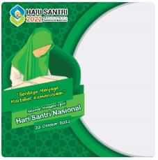 download twibbon hari santri 2022