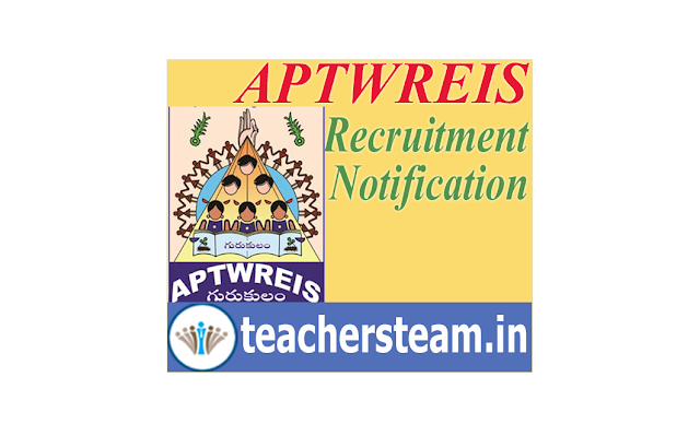 APTWREIS Recruitment Notification for the post of JL PGT TGT PET