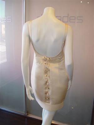 Corset Dress on Gianni Versace Creme Corset Cocktail Dress  C  Early 1990s  Marked