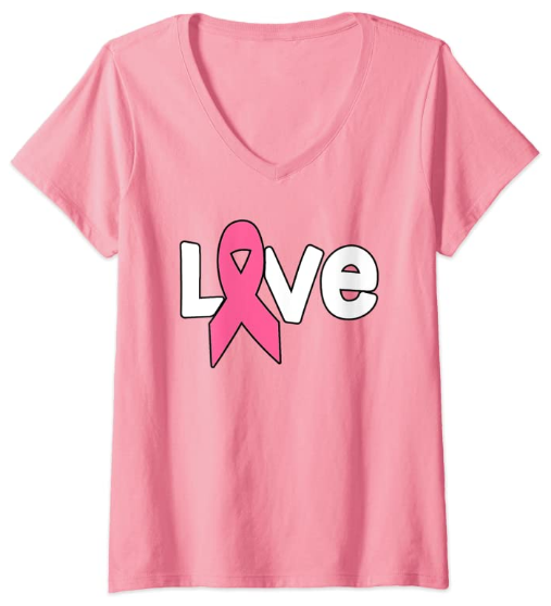 Love Pink Ribbon Breast Cancer Awareness Month October